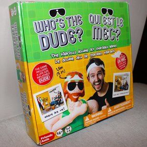 3/$55- sealed WHO'S THE DUDE? hilarious double act charades game Qui est le mec?